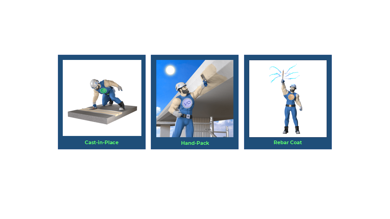 Concrete repair material that sets in winter and warm weather