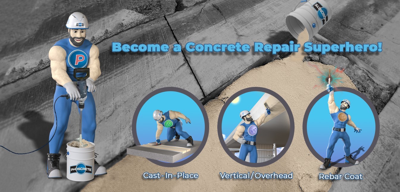 Phoscete Fixes Concrete Fast